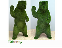 ТОПИАРИ МЕДВЕДЬ каркасное топиари, садовые фигуры купить недорого, фигуры для сада, фигурки для дачи, скульптуры для сада, фигуры из искусственн