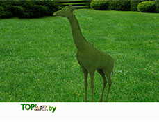 ТОПИАРИ ЖИРАФ ландшафтные фигуры из искусственной травы, искусственный декор, топиарные скамейки, мебель для сада